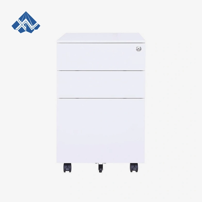 3-Drawer Steel Mobile File Cabinet